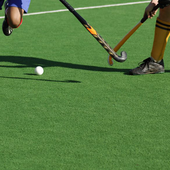 Artificial grass for hockey fields